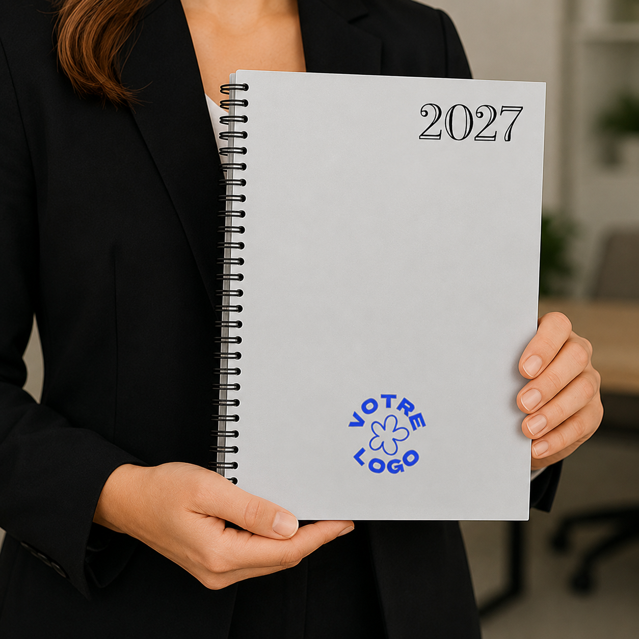 Exemple d'un agenda semainier logoté